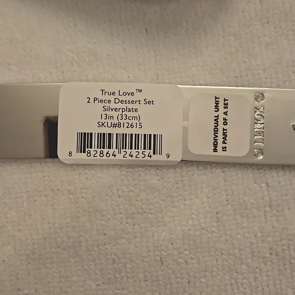 ​Lenox True Love Silver-Plated Cake Knife & Server Set - Read Description